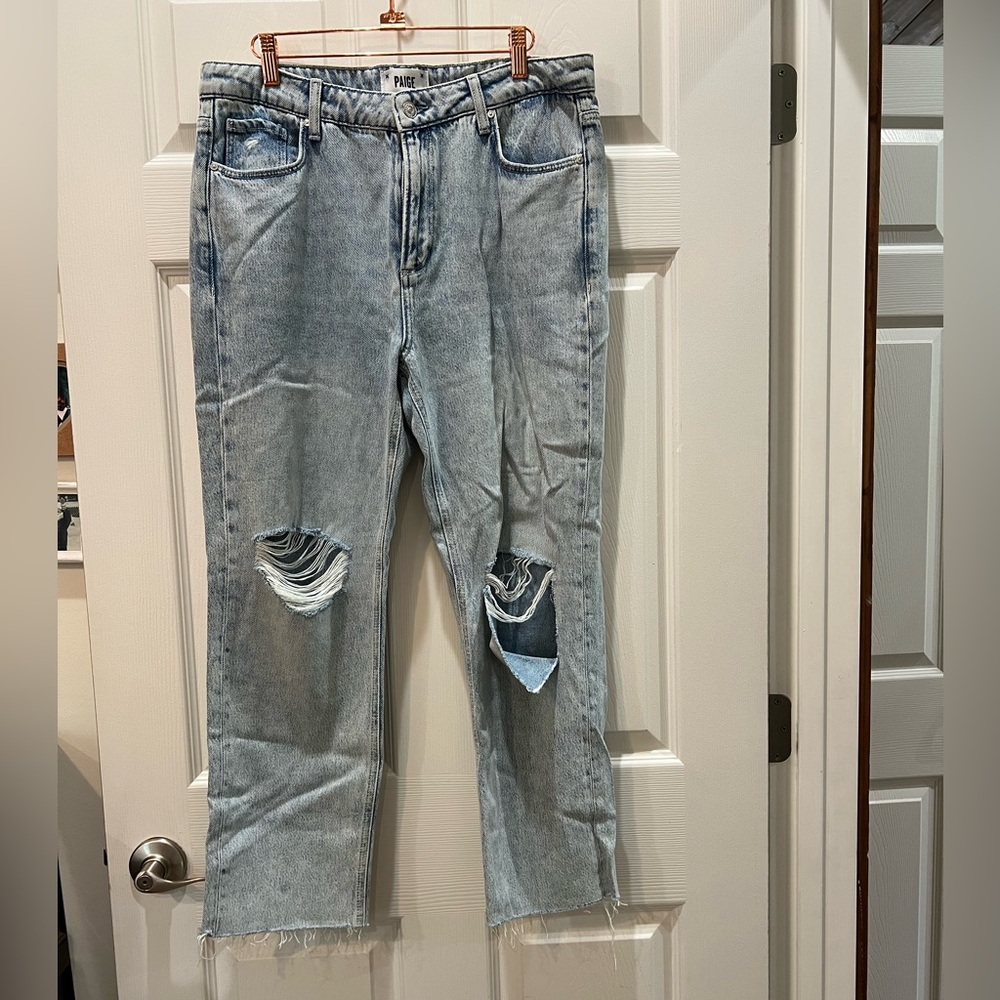 PAIGE Light Blue Denim Jeans